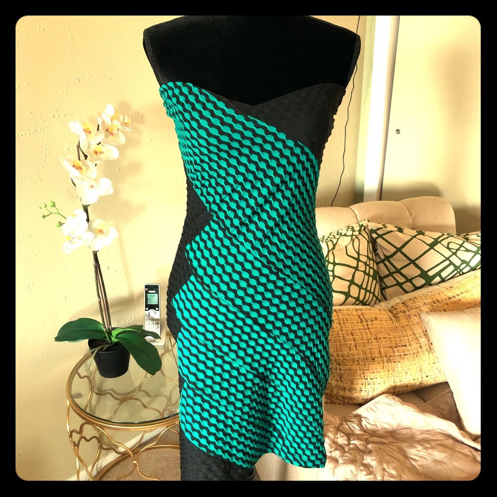 Green and Black Dress 👗